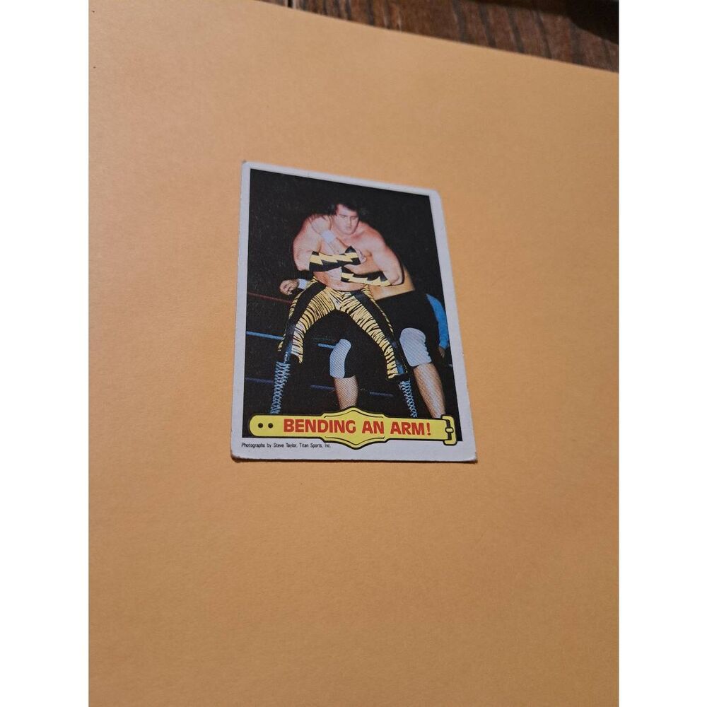 Vintage 1985 Topps WWF Wrestling Trading Card 41 Brutus Beefcake Ringside Action